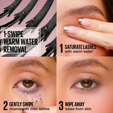 Maybelline Lash Sensational Sky Tubes Tubing Mascara Extension-Like Length Very Black