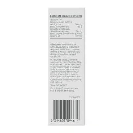 Promensil Period Pain Relief Capsules 20