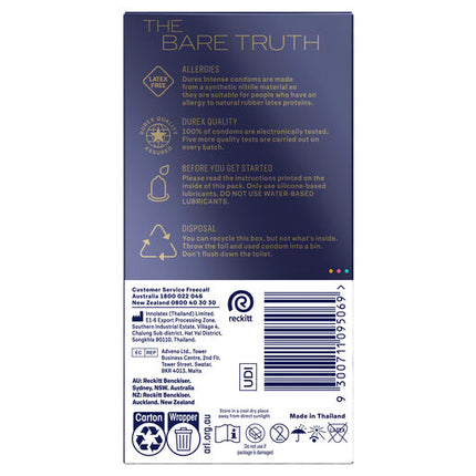 Durex Intense Close Fit Condom 10