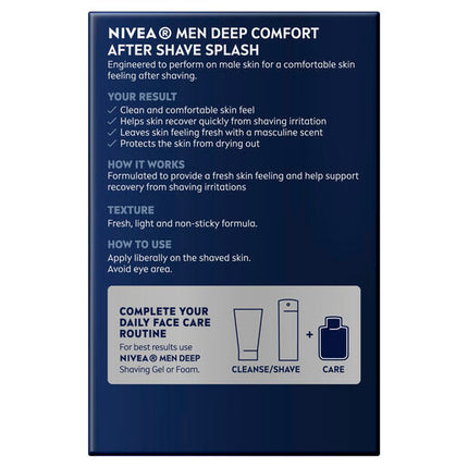 Nivea Men Deep Comfort After Shave Splash 100ml