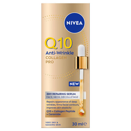Nivea Q10 Anti-Wrinkle Collagen Pro 3in1 Repairing Serum 30mL
