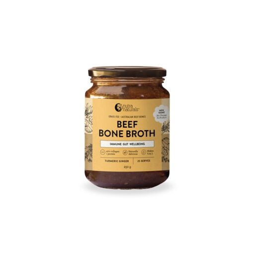 Nutra Naturals Bone Broth Beef Concentrate Turmeric Ginger 250g