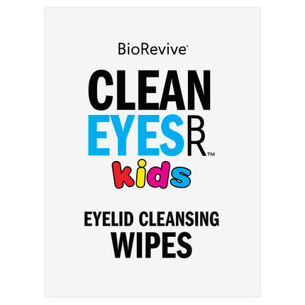BioRevive CleanEyes Kids Eyelid Cleansing Wipes 30