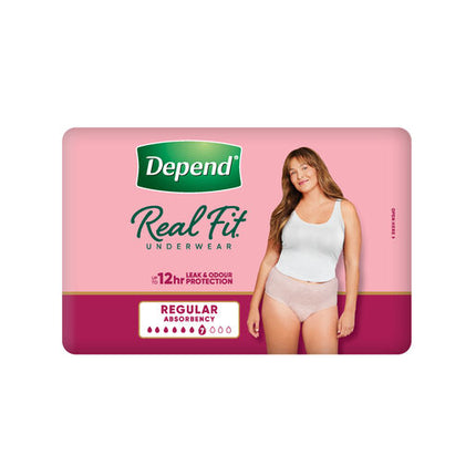 Depend Women Real Fit Underwear Extra Large 8 Pack