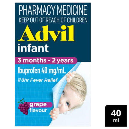 Advil Pain and Fever Relief Infant 3 Months - 2 Years Grape 40mL