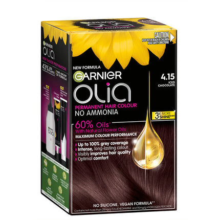Garnier Olia 4.15 Iced Chocolate No Ammonia Permanent Hair Colour