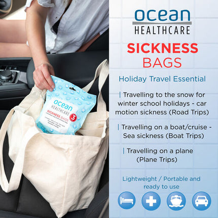 Ocean Healthcare Sickness Bags 3 Pack