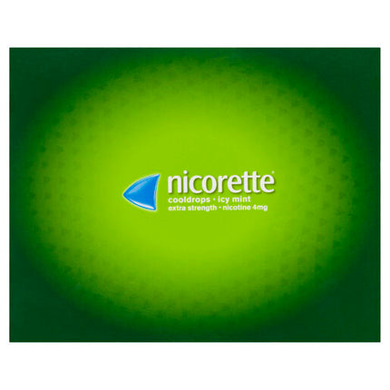 Nicorette Quit Smoking Extra Strength Cooldrops Nicotine Lozenge Icy Mint 8 x 20 Pack