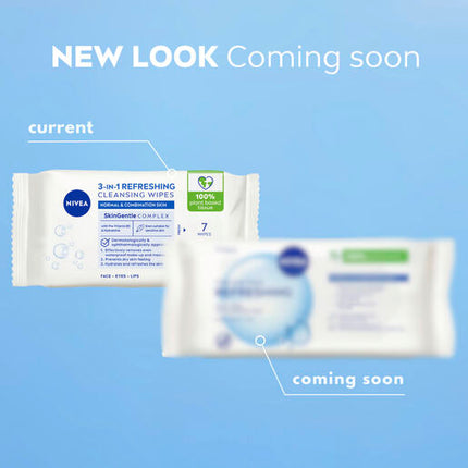 Nivea Daily Essentials Refreshing Face Wipes 7pk