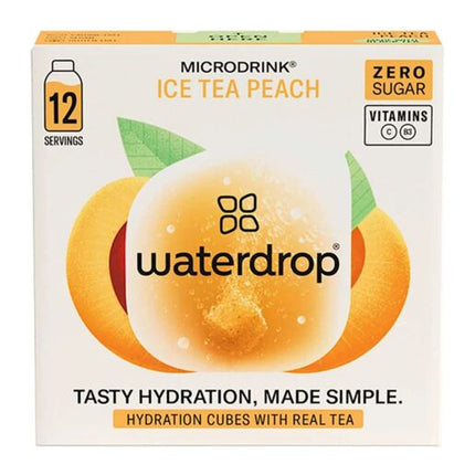 Waterdrop Vitamin Drink Cubes Ice Tea Peach 12