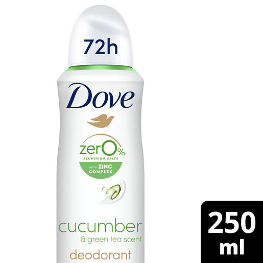 Dove Women Deodorant Cucumber Zero % Aluminum 250ml