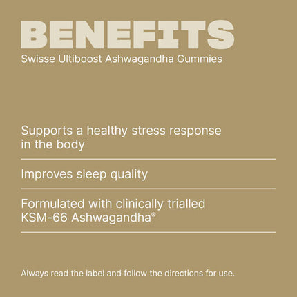 Swisse Ultiboost Ashwagandha Gummies 50 Pack