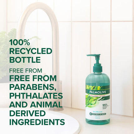 Palmolive Antibacterial Liquid Hand Wash Sea Minerals 500mL Pump