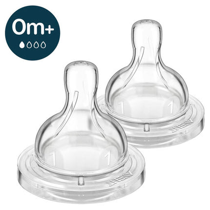 Avent Teat Anti-Colic 0M+ Newborn Flow 2 Pack
