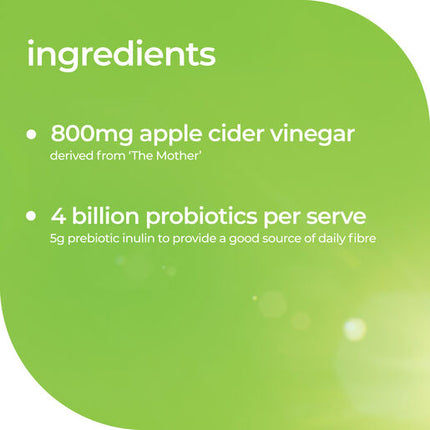 Nature's Way Adult Vita Gummies Apple Cider Vinegar + Probiotic + Prebiotic 50 Gummies