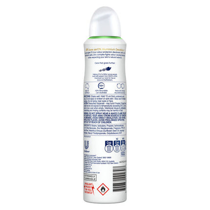 Dove Women Deodorant Cucumber Zero % Aluminum 250ml
