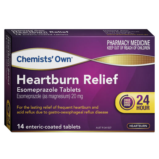 Chemists' Own Heartburn Esomeprazole 20mg 14 Tablets
