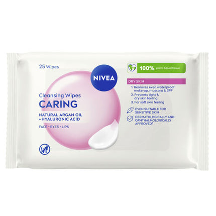 Nivea Daily Essentials Wipes Gentle 25 Pack