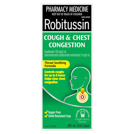 Robitussin Cough & Chest Congestion Cough Liquid 200mL