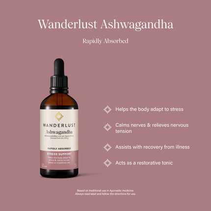 Wanderlust Vegan Ashwagandha Drops 90ml