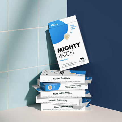 Hero Mighty Patch Invisible+ Hydrocolloid Pimple Patches 24 pack