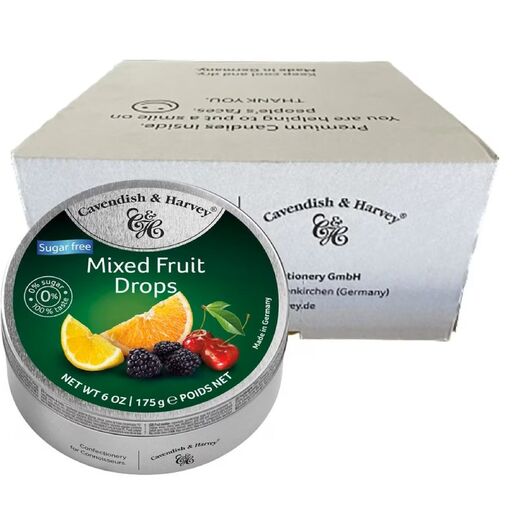 Cavendish & Harvey Sugar Free Mixed Fruit Travel Sweets 175G