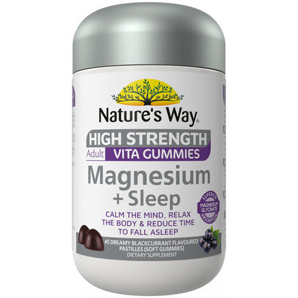 Nature's Way High Strength Magnesium + Sleep Adult Vita Gummies 45