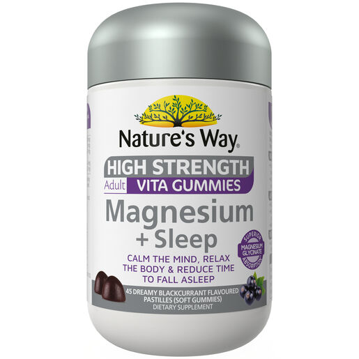 Nature's Way High Strength Magnesium + Sleep Adult Vita Gummies 45
