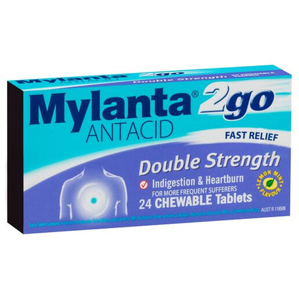 Mylanta 2go Antacid 24 Tablets