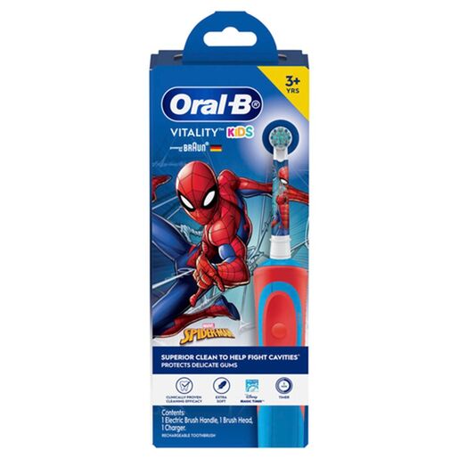 Oral-B Vitality Kids Clean Spiderman Electric Toothbrush 3+ Years