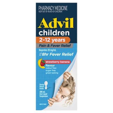 Advil Pain and Fever Relief Children's 2-12 Years 200mL