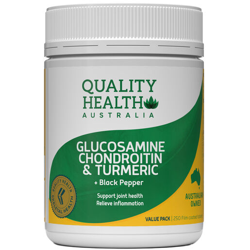 Quality Health Glucosamine Chondroitin + Turmeric 250