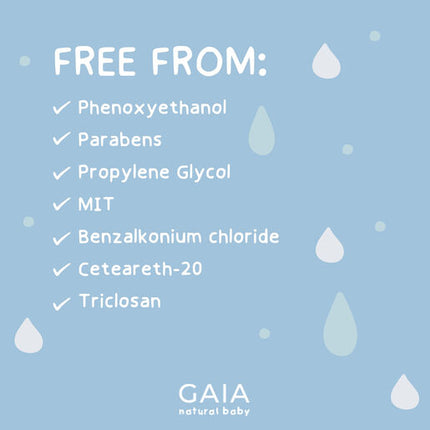 Gaia Baby 99.5% Pure Water Biodegradable Wipes 70PK