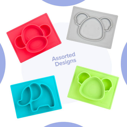 Nuby Silicone Animal Section Plate