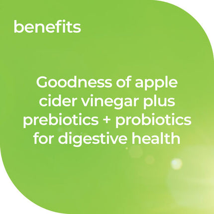Nature's Way Adult Vita Gummies Apple Cider Vinegar + Probiotic + Prebiotic 50 Gummies
