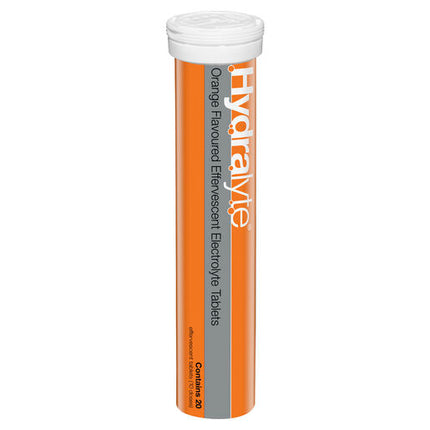 Hydralyte Effervescent Electrolyte Tablets Orange 40 Tablets