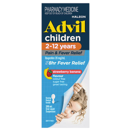 Advil Pain and Fever Relief Children's 2-12 Years 200mL
