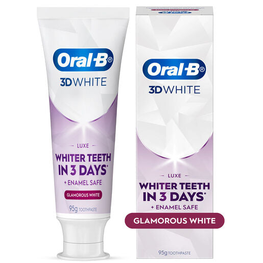 Oral B 3DWhite Luxe Glamorous White Toothpaste 95 g