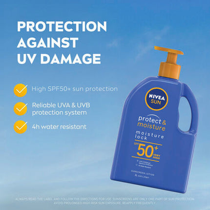 Nivea Protect & Moisture Moisture Lock SPF50+ Sunscreen Lotion 1L