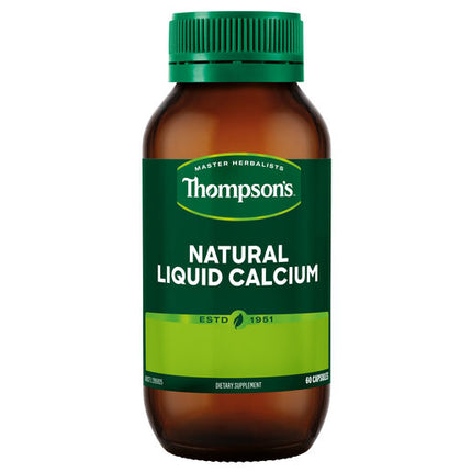Thompson's Natural Liquid Calcium 60 Capsules