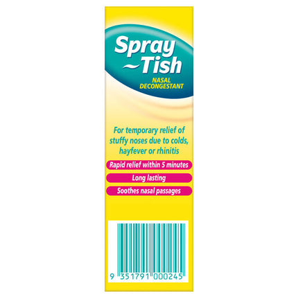 Spray-Tish Nasal Decongestant Pump Spray 10Ml 120 Doses