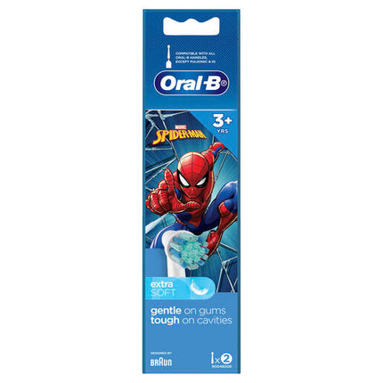 Oral-B Kids Spiderman 3+ Years Brush Head 2 Count