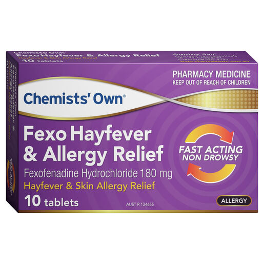 Chemist's Own Fexo Hayfever & Allergy Relief 180mg Tablets 10