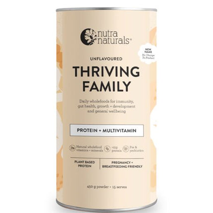 Nutra Naturals Thriving Protein Unflavoured 450g