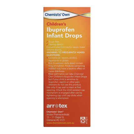 Chemists' Own Ibuprofen Infant Drops 50ml