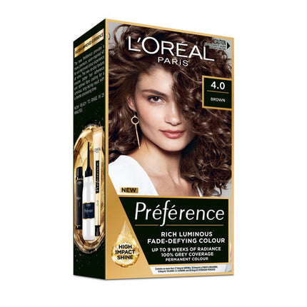 L'Oréal Paris Préférence Permanent Hair Colour - 4 Tahiti (Brown)