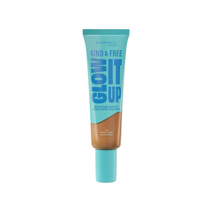 Rimmel London Kind & Free Glow It Up Moisturising Skin Tint, 400, Natural Beige 30Ml