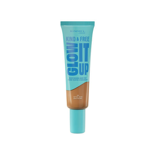 Rimmel London Kind & Free Glow It Up Moisturising Skin Tint, 400, Natural Beige 30Ml