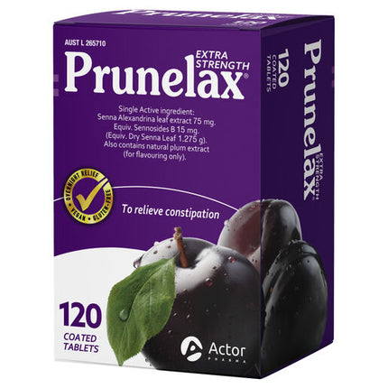 Prunelax Extra Strength Laxative 120 Tablets