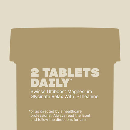 Swisse Ultiboost Magnesium Glycinate Relax + L-Theanine  60 Tablets